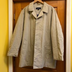 NWT STRUCTURE Men's TRENCHCOAT / Size XL / Tan / Carrier Lightweight Preppy